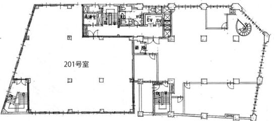 第1電波ビル(第一電波ビル) 2階201 平面図