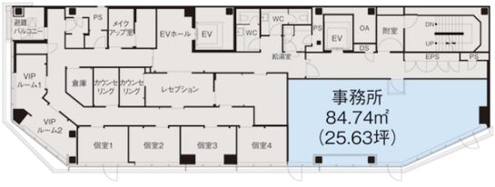 長沼ビルディング 4階 平面図