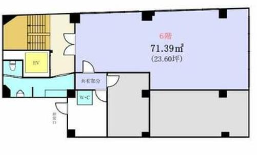神田サクラビル 6階 平面図