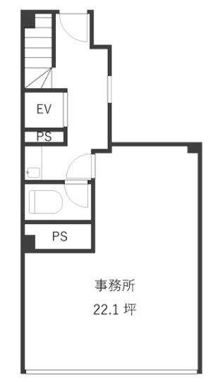 四谷ビル 6階601 平面図