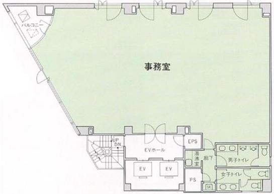 芝公園リッジビル 6階 平面図