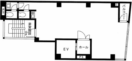 八丁堀KSビル 2階 平面図