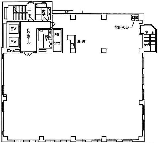 芝公園大門通プラザビル（旧：ヒューリック芝公園大門通ビル） 5階 平面図