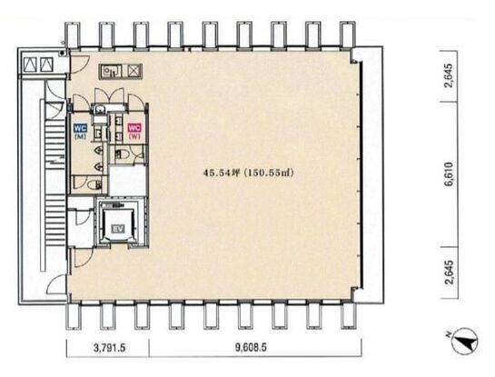 KKDビル（千代田区） 6階 平面図