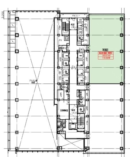 銀座松竹ビル(銀座松竹スクエア) 3階 平面図