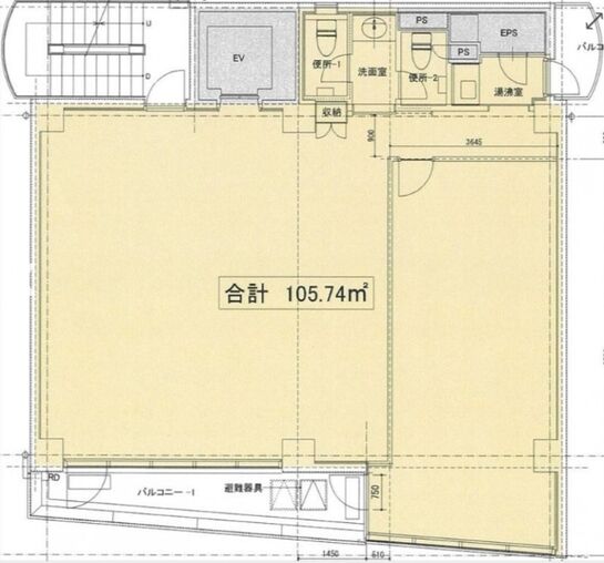 A-ARCH.BLDG.（エーアーチビルディング） 5階 平面図