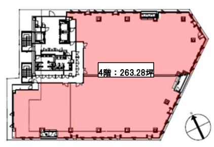 （仮称）五反田第一生命ビル 4階 平面図