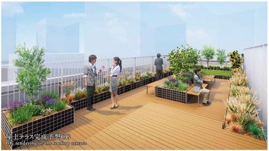 ※屋上竣工パースイメージ
