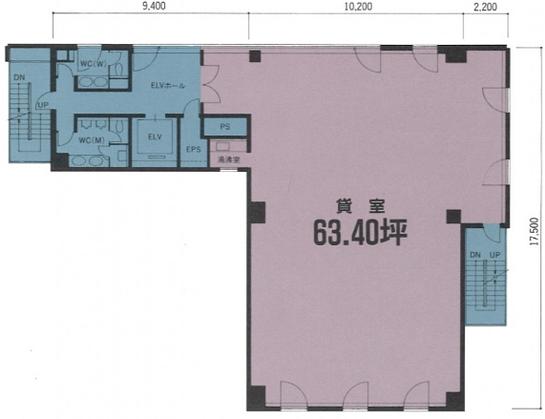 プラスアストルビル（Place Astre） 3階 平面図