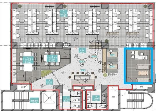 COLOR・US銀座東（旧：金鵄ビル（きんしビル）） 3階 平面図