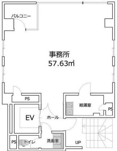 渋谷三丁目ビル 5階 平面図