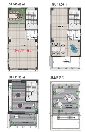 gran+KINSHICHO(グラン・プラス錦糸町) 3階~5階B 平面図