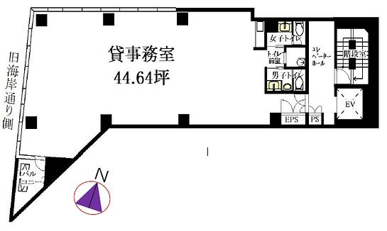 品川シティビル 2階 平面図