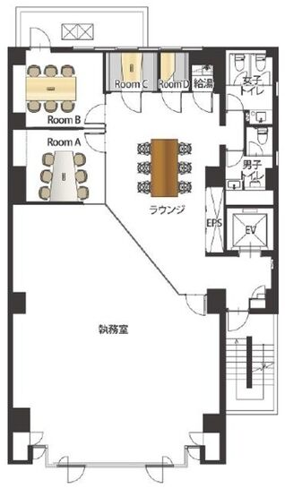 キャナルスクエア芝浦(旧:豊穣ビル) 5階 平面図