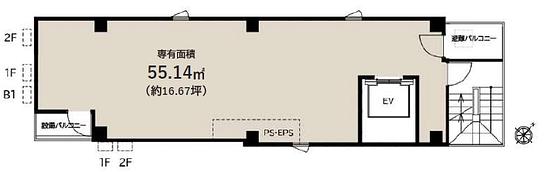 THE CITY 日本橋人形町Ⅱ 2階 平面図