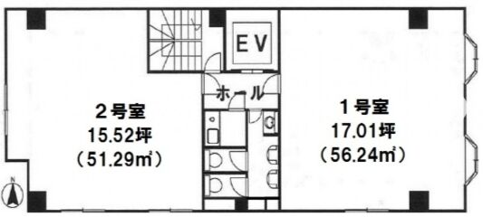 布施ビル 2階202 平面図