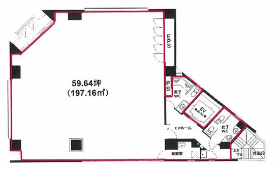 友泉東日本橋駅前ビル 3階 平面図